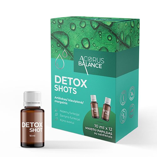 Acorus Balance DETOX Shots 10ml N12 | Mano Vaistinė