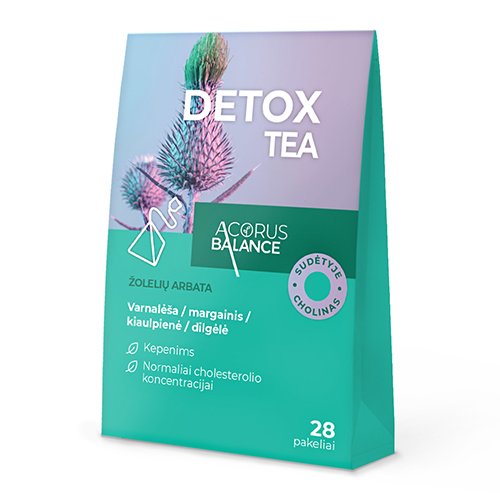 Acorus balance DETOX TEA, žolelių arbata 2g N28 | Mano Vaistinė