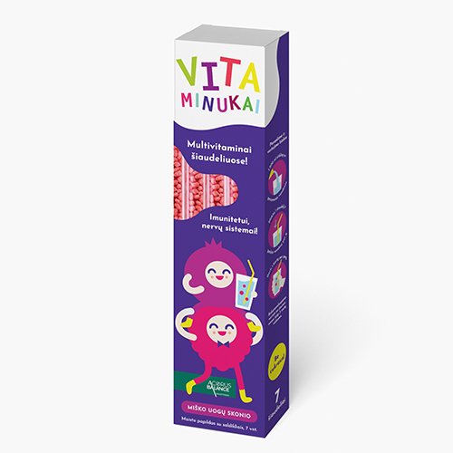 Acorus Balance VITAMINUKAI Multivitaminai, miško uogų skonio 5,2g N7 | Mano Vaistinė