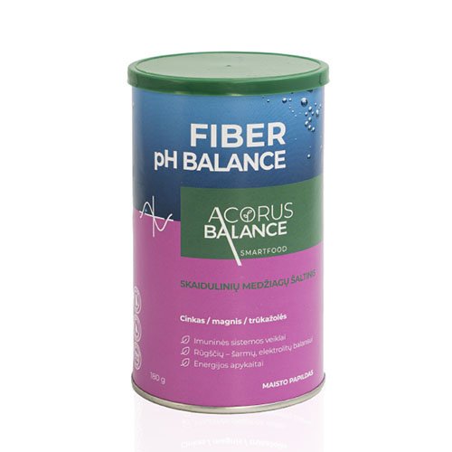 Maisto papildai organizmo pH reguliavimui ACORUS SMART BALANCE Fiber pH Balance milteliai 180g | Mano Vaistinė