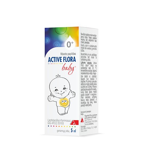 Active Flora Baby+ geriamieji lašai, 5ml | Mano Vaistinė