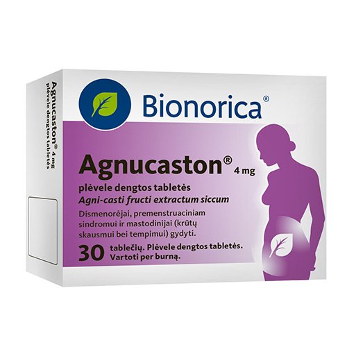 Lytiniai hormonai Agnucaston 4 mg tabletės, moterims, N30 | Mano Vaistinė