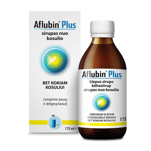 Aflubin Plus sirupas 175ml | Mano Vaistinė