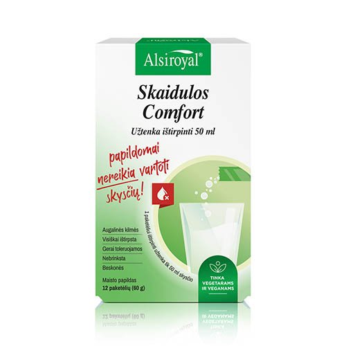 Alsiroyal Skaidulos tirpios granulės Comfort N12 | Mano Vaistinė