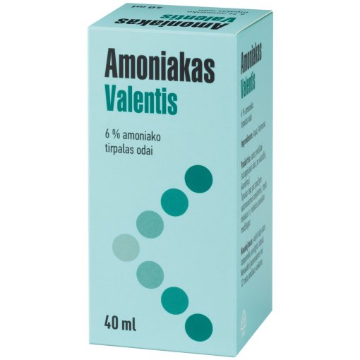 Suragėjusiai odai, po vabzdžių įkandimų. Amoniako tirpalas odai 6% Valentis, 40 ml | Mano Vaistinė Suragėjusiai odai, po vabzdžių įkandimų. Amoniako tirpalas odai 6% Valentis, 40 ml | Mano Vaistinė