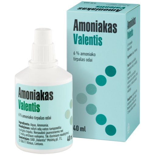 Suragėjusiai odai, po vabzdžių įkandimų. Amoniako tirpalas odai 6% Valentis, 40 ml | Mano Vaistinė Suragėjusiai odai, po vabzdžių įkandimų. Amoniako tirpalas odai 6% Valentis, 40 ml | Mano Vaistinė