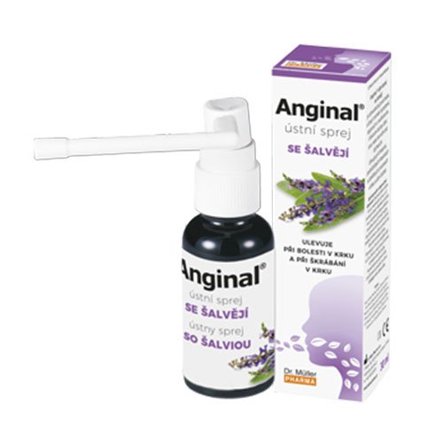 Anginal purškalas gerklei su šalaviju, 30ml | Mano Vaistinė