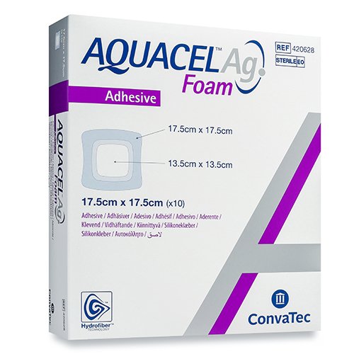 Aquacel AG Foam 17,5x17,5 N10 (420628) | Mano Vaistinė