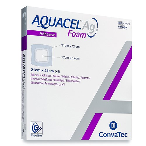 Aquacel AG Foam 21x21 N5 (420629) | Mano Vaistinė