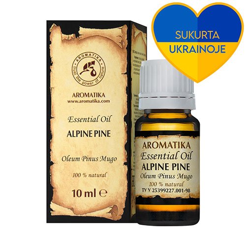 Eterinis aliejus AROMATIKA Eterinis Alpių pušies natūralus aliejus 10ml N1 | Mano Vaistinė