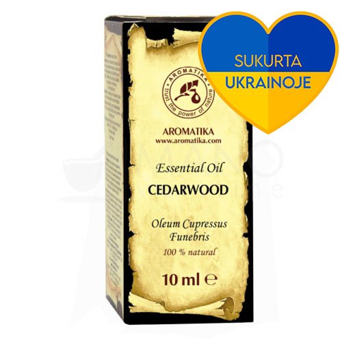 AROMATIKA Kedrų eterinis aliejus 10ml N1 | Mano Vaistinė