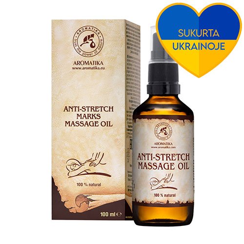 AROMATIKA Masažinis kūno aliejus atstatomasis nuo strijų 100ml N1 | Mano Vaistinė