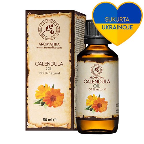 AROMATIKA natūralus augalinis Medetkų aliejus 50ml N1 | Mano Vaistinė