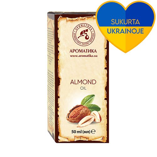 Aliejus kūnui Aromatika natūralus migdolų aliejus, 50 ml | Mano Vaistinė