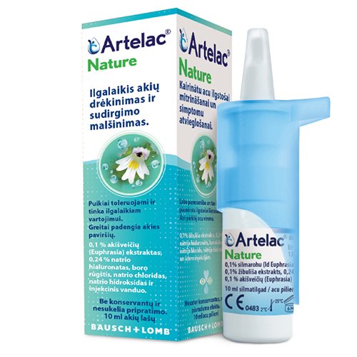 Artelac Nature akių lašai 10ml | Mano Vaistinė