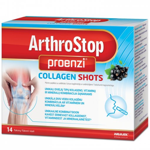 Sąnariams PROENZI ARTHROSTOP COLLAGEN SHOTS, 14 but. | Mano Vaistinė