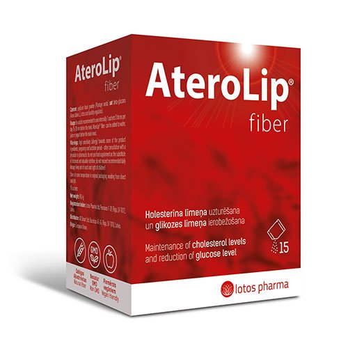 Aterolip Fiber N15 paketėlių | Mano Vaistinė