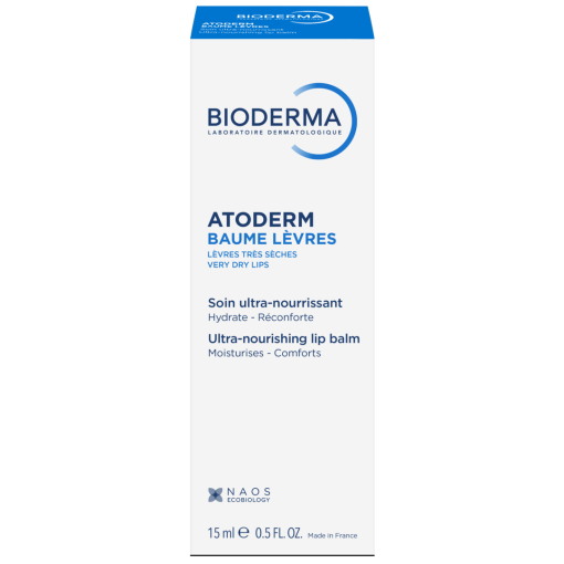 Drėkinamasis maitinantis lūpų balzamas Maitinamasis lūpų balzamas BIODERMA ATODERM LIP BALM, 15ml | Mano Vaistinė