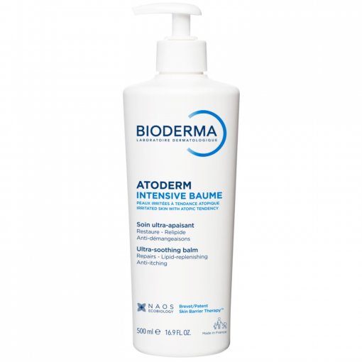 Kremas- emolientas Kremas emolientas labai sausai ir atopiškai odai, bekvapis, BIODERMA ATODERM INTENSIVE BAUME, 500 ml | Mano Vaistinė