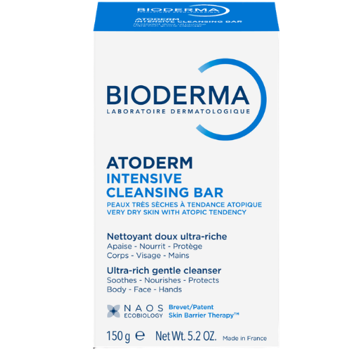 Maitinantis, švelnus muilas labai sausai, atopiškai odai BIODERMA ATODERM INTENSIVE CLEANSING BAR, 150 g | Mano Vaistinė