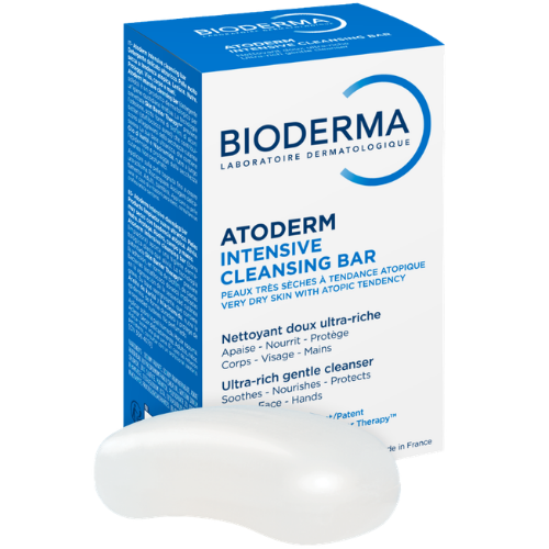 Maitinantis, švelnus muilas labai sausai, atopiškai odai BIODERMA ATODERM INTENSIVE CLEANSING BAR, 150 g | Mano Vaistinė