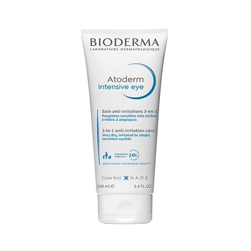 Paakių priežiūros priemonė Sausos ir sudirgintos akių zonos priežiūros priemonė, bekvapė, BIODERMA ATODERM INTENSIVE EYE, 100 ml | Mano Vaistinė