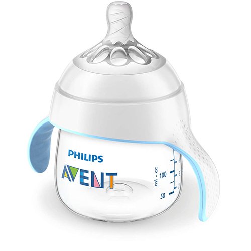 AVENT Buteliukas "Natural" 150ml  su rankena ir žinduku M SCF262/06 | Mano Vaistinė