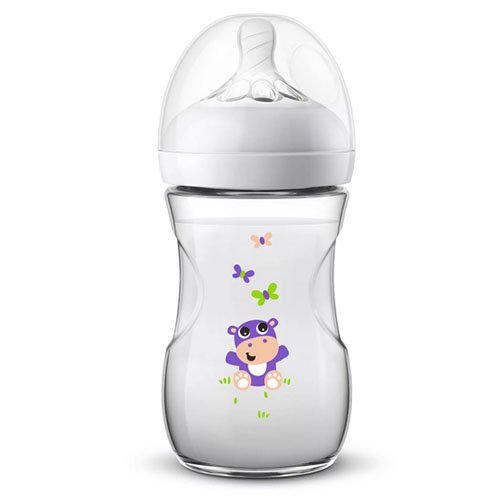 AVENT Buteliukas "Natural" 260ml Hippo N1 SCF070/22 | Mano Vaistinė