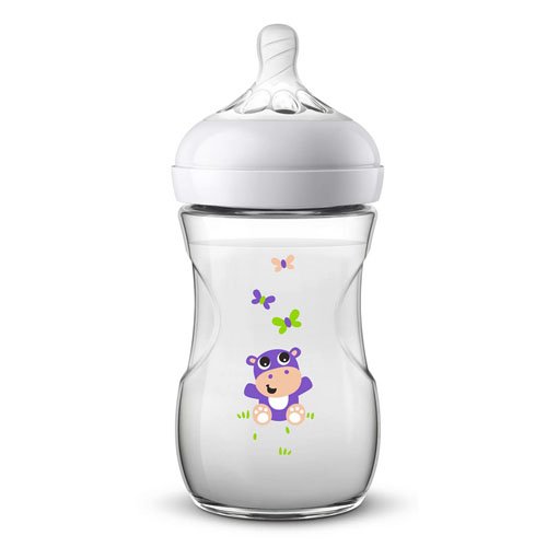 AVENT Buteliukas "Natural" 260ml Hippo N1 SCF070/22 | Mano Vaistinė