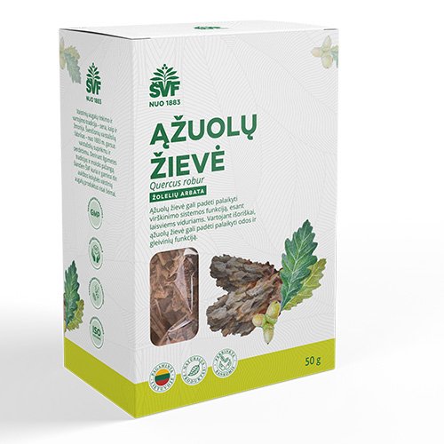 Žolelių arbata burnos skalavimui Ąžuolo žievė, 50 g (AC) | Mano Vaistinė