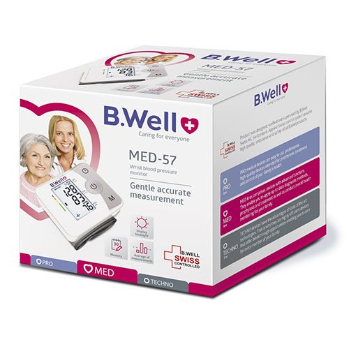 B.WELL MED-57 riešinis kraujospūdžio matuoklis | Mano Vaistinė