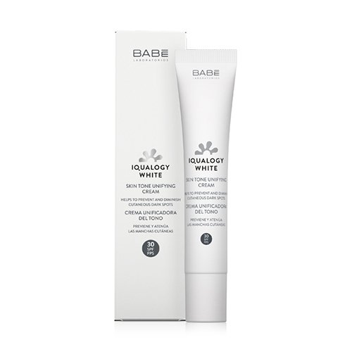 BABÉ IQUALOGY WHITE drėkinamasis kremas su antioksidaciniu poveikiu nuo pigmentinių dėmių SPF 30, 50 ml