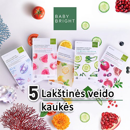 Baby Bright Granatų ir maqui uogų esencijos kaukės lakštas, 20g, N1 | Mano Vaistinė