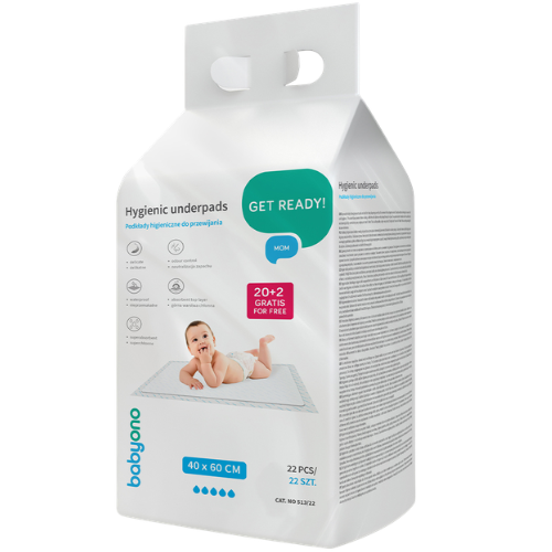 Ypatingai gerai drėgmę sugeriantys paklotai Kūdikio pervystymo paklotai BABYONO 40x60, 22 vnt. | Mano Vaistinė Ypatingai gerai drėgmę sugeriantys paklotai Kūdikio pervystymo paklotai BABYONO 40x60, 22 vnt. | Mano Vaistinė