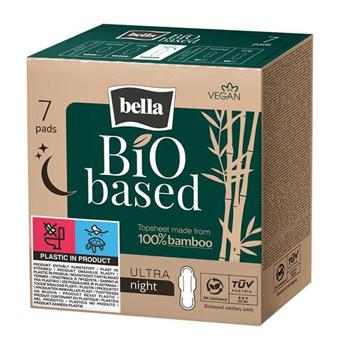 Bella Bio Based Night higieniniai paketai N7 | Mano Vaistinė