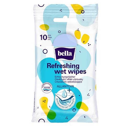 Bella Drėgnos servetėlės universalios antibakterinės N10 | Mano Vaistinė