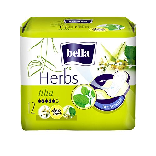 Higieniniai paketai Bella HERBS higieniniai paketai su liepžiedžiais N12 | Mano Vaistinė