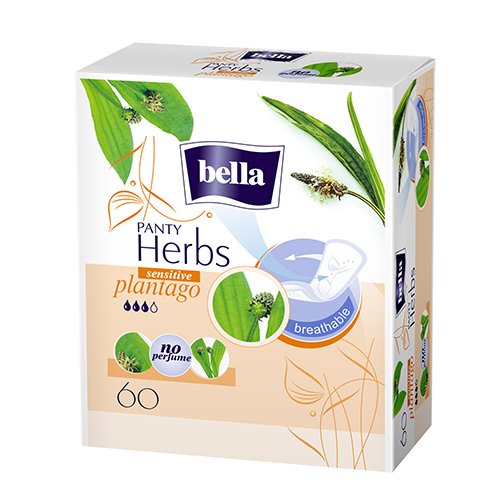Higieniniai įklotai Bella Herbs higieniniai įklotai su gysločių ekstraktu, N60 | Mano Vaistinė