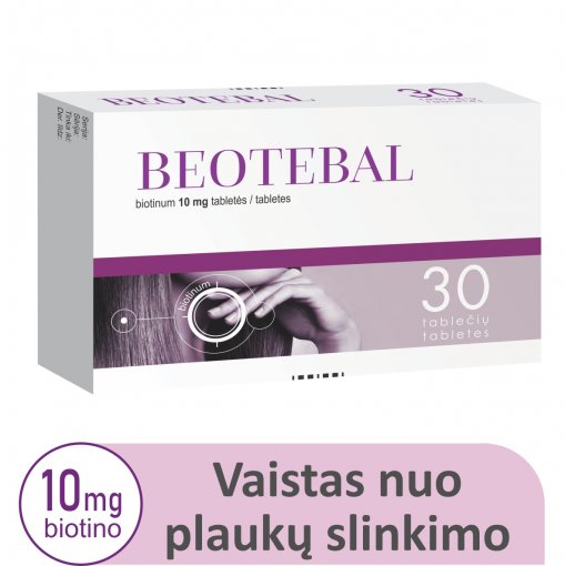 BEOTEBAL 10mg, 30 tablečių | Mano Vaistinė