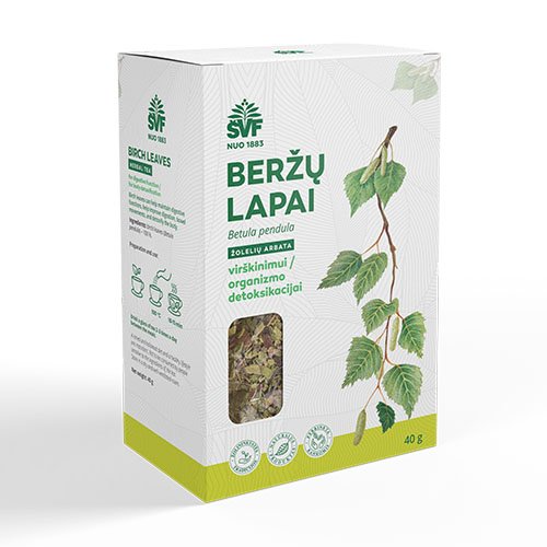 Arbatos ir vaistažolės šlapimo sistemai BIRCH LEAVES, 40 g (AC) | Mano Vaistinė