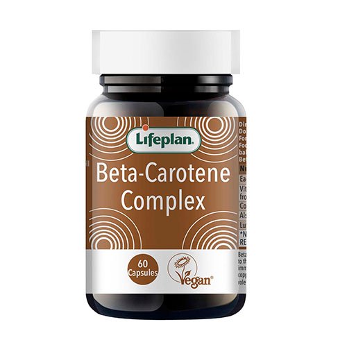 Maisto papildas odai  Lifeplan Beta Carotene Complex, 19 g, N60 | Mano Vaistinė