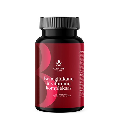 Beta gliukanų ir vitaminų kompleksas tab. N90 | Mano Vaistinė