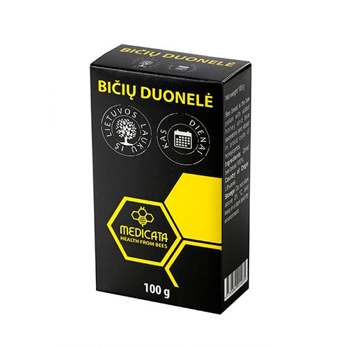 Žiedadulkės, bičių produktas Bičių duonelė, granulės, 100 g | Mano Vaistinė