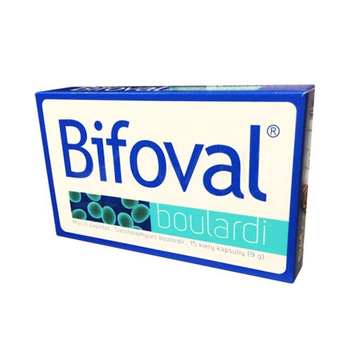 Probiotikas, prebiotikas Bifoval Boulardi kapsulės, N15 | Mano Vaistinė
