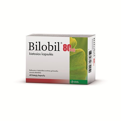 Bilobil 80mg kietosios kapsulės N60 | Mano Vaistinė