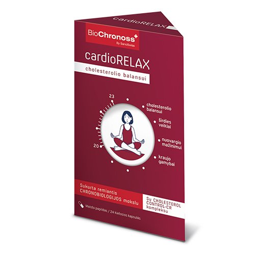 BioChronoss cardioRELAX kapsulės N24 BioChronoss cardioRELAX kapsulės N24