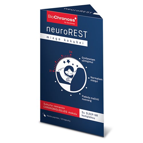 BioChronoss neuroREST kapsulės, N30 | Mano Vaistinė