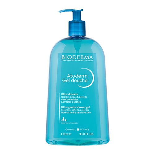 Bemuilis prausiklis normaliai, sausai odai Dušo želė BIODERMA ATODERM, 1000ml | Mano Vaistinė