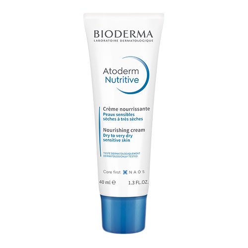 Veido priežiūros priemonė sausai odai Bioderma Atoderm Nutritive veido kremas labai sausai odai, 40 ml | Mano Vaistinė