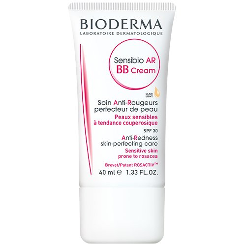 BB kremas jautriai, raustančiai odai, SPF 30 Raustančios veido odos kremas BIODERMA SENSIBIO AR H2OSENSIBIO AR BB, SPF30, 40 ml | Mano Vaistinė